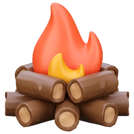 Bonfire  3D Icon