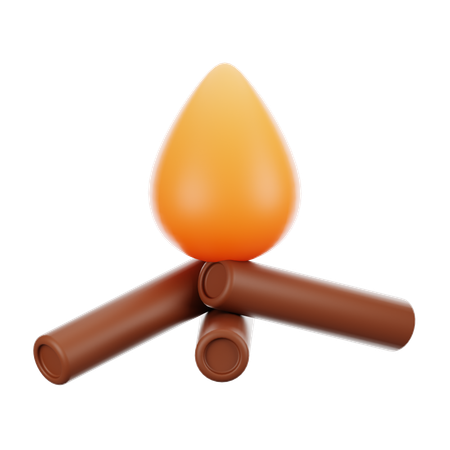 Bonfire  3D Icon