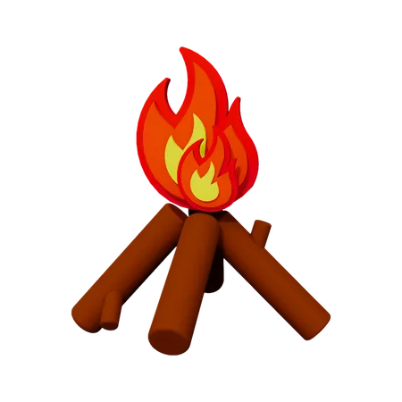 Bonfire  3D Icon