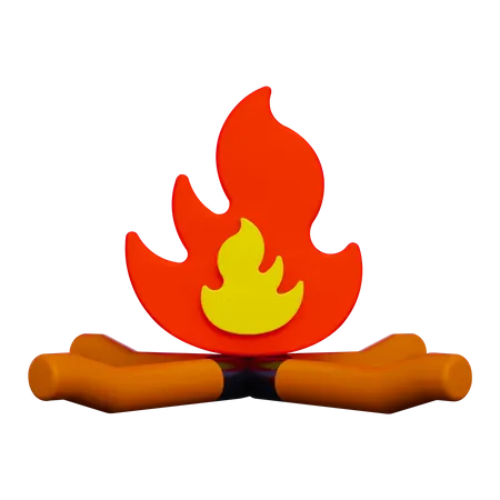 Bonfire  3D Icon