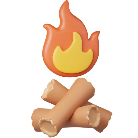 Bonfire  3D Icon