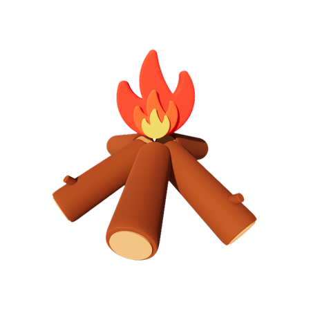 Bonfire  3D Icon