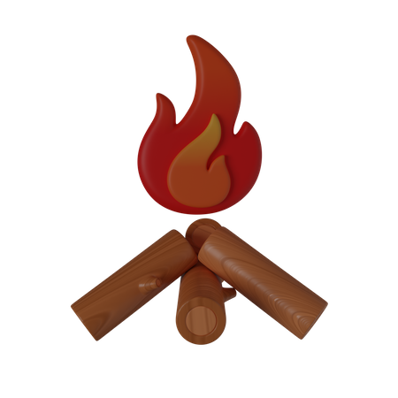 Bonfire  3D Icon