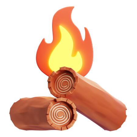 Bonfire  3D Icon