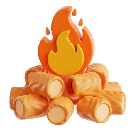 Bonfire  3D Icon