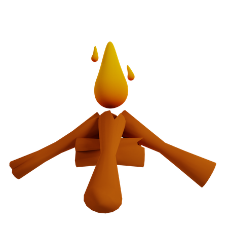 Bonfire  3D Icon