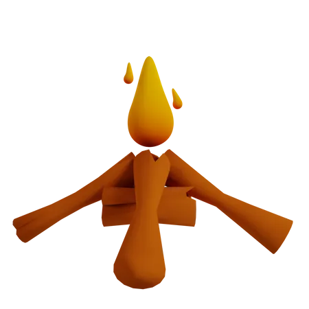 Bonfire  3D Icon