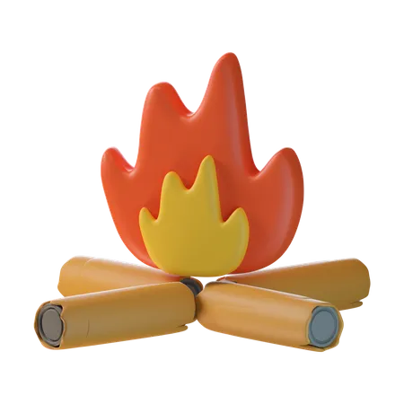 Bonfire  3D Icon