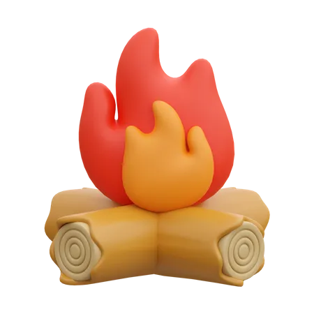 Bonfire  3D Icon