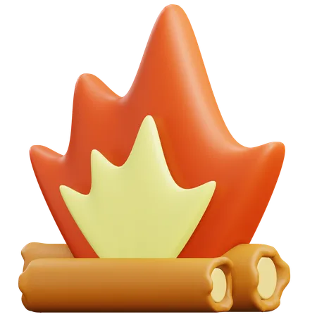 Bonfire  3D Icon