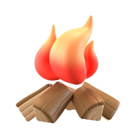 Bonfire  3D Icon