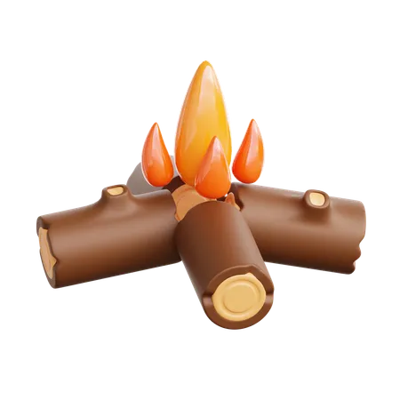 Bonfire  3D Icon