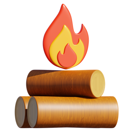 Bonfire  3D Icon