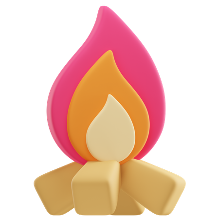 Bonfire  3D Icon