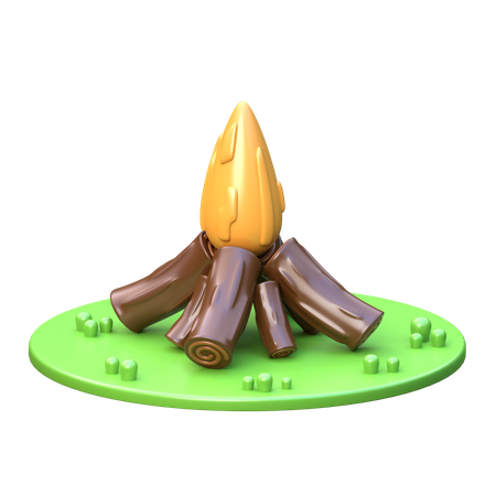 Bonfire  3D Icon