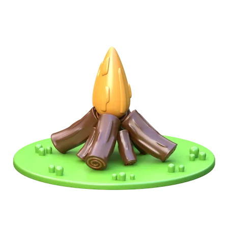 Bonfire  3D Icon