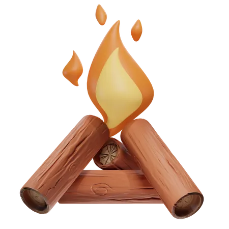 Bonfire  3D Icon