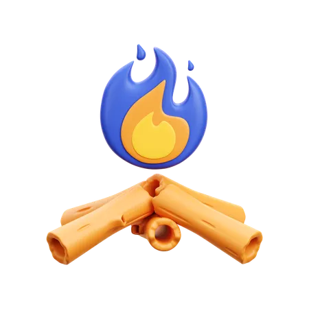 Bonfire  3D Icon