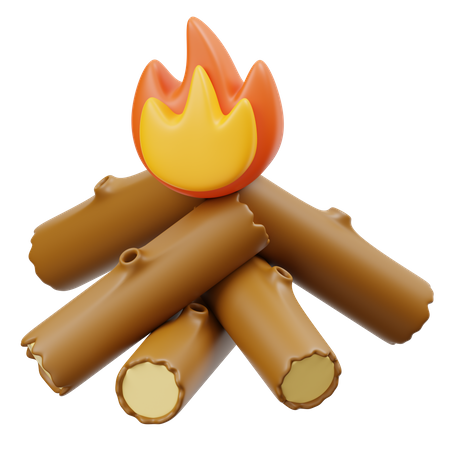 Bonfire  3D Icon