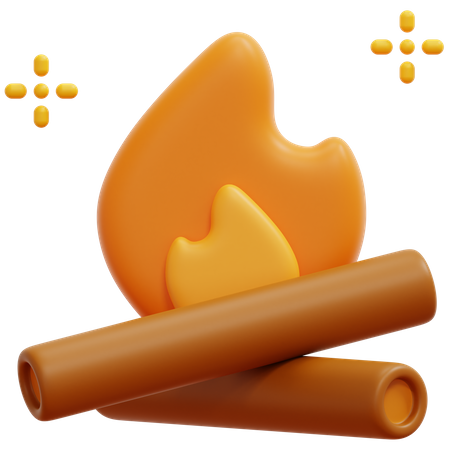 Bonfire  3D Icon