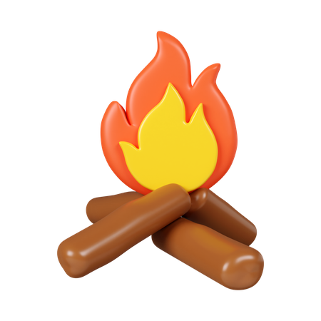 Bonfire  3D Icon