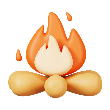 Bonfire  3D Icon