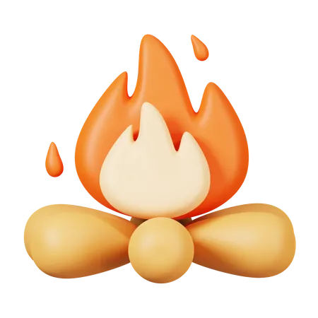 Bonfire  3D Icon