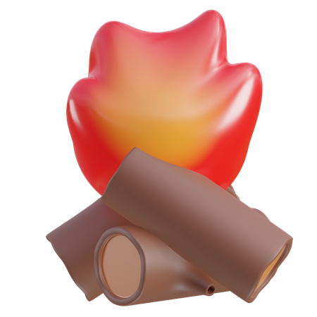 Bonfire  3D Icon