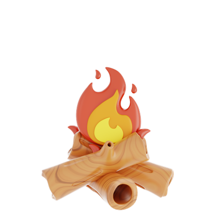 Bonfire  3D Icon