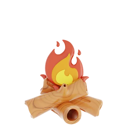 Bonfire  3D Icon