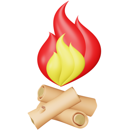 Bonfire  3D Icon