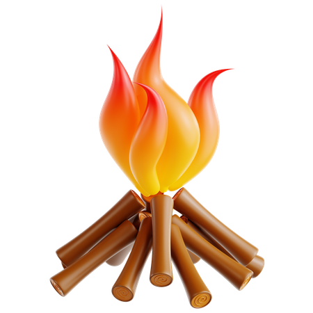 Bonfire  3D Icon