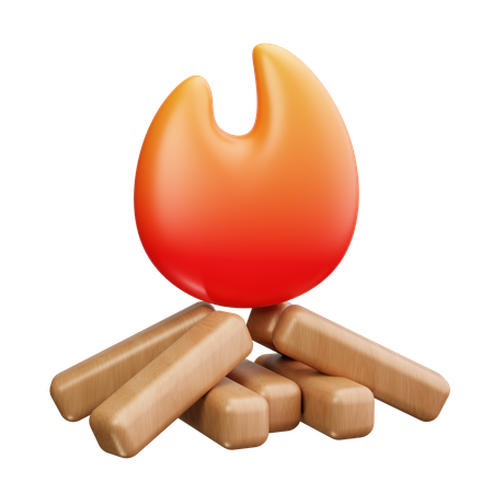 Bonfire  3D Icon