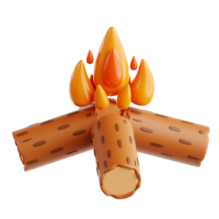 Bonfire  3D Icon