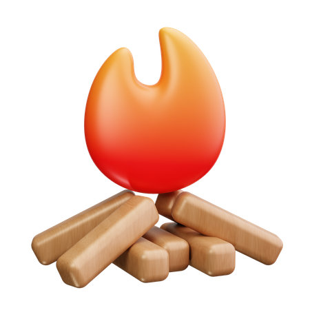 Bonfire  3D Icon