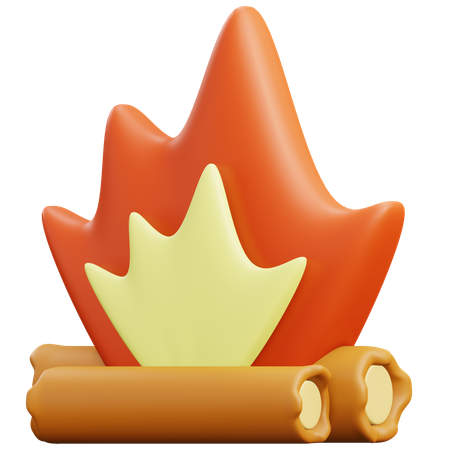 Bonfire  3D Icon