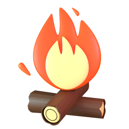 Bonfire  3D Icon