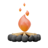 3d bonfire emoji
