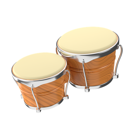 Bongo Drum 3D Illustration