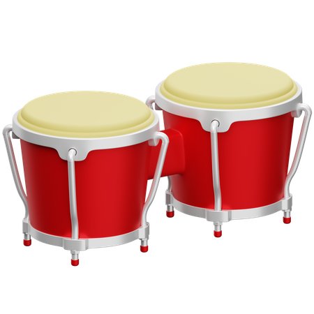 Bongo Drum 3D Icon