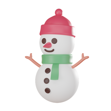 Bonhomme de neige  3D Icon