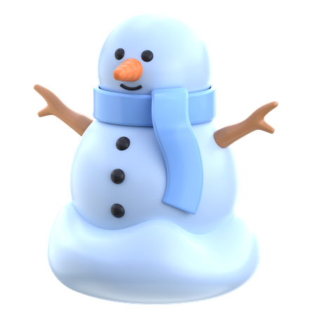 Bonhomme de neige  3D Icon