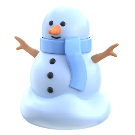 Bonhomme de neige  3D Icon