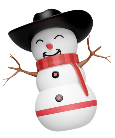 Bonhomme de neige  3D Icon