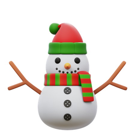 Bonhomme de neige  3D Icon