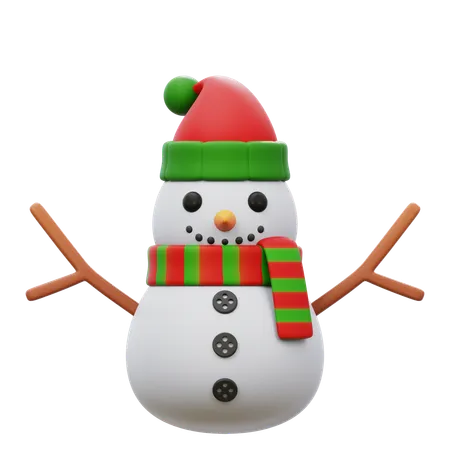 Bonhomme de neige  3D Icon