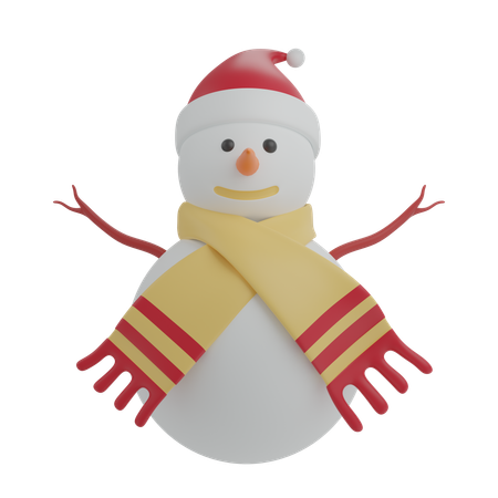 Bonhomme de neige  3D Icon