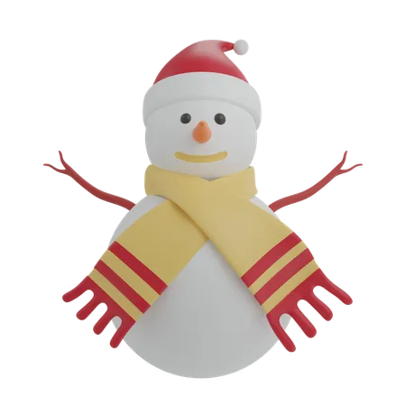 Bonhomme de neige  3D Icon