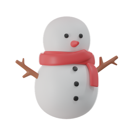 Bonhomme de neige  3D Icon