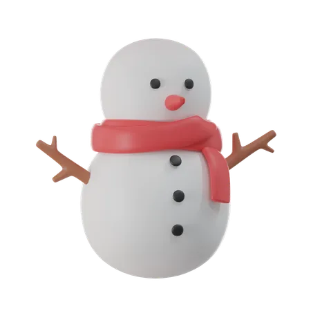 Bonhomme de neige  3D Icon